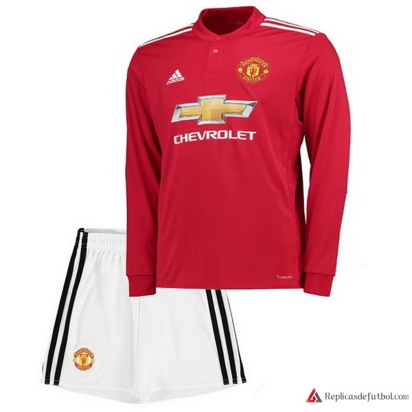 Camiseta Manchester United Primera equipación ML Niño 2017-2018